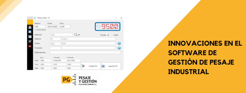 software de gestión de pesaje industrial